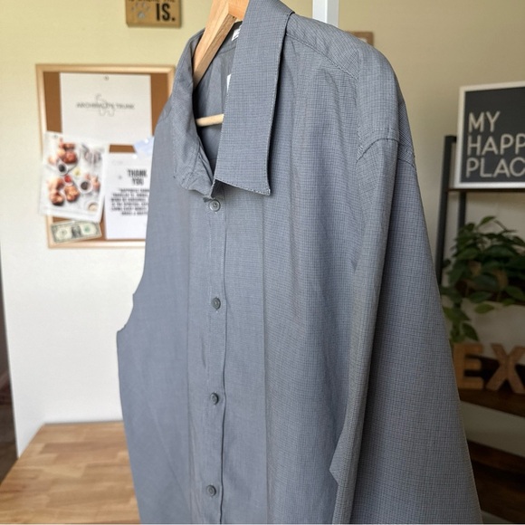 Calvin Klein Men’s Grey Longsleeve Button Up Size 2XL - Picture 3 of 9